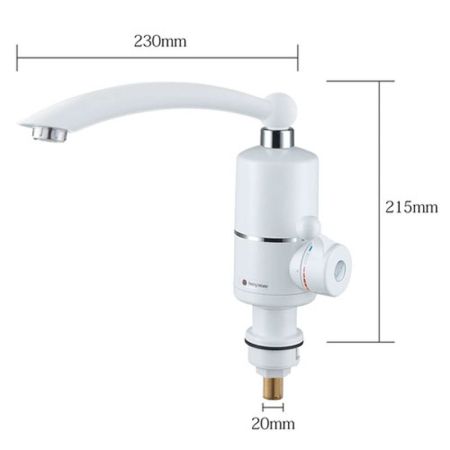 Проточный кран-водонагреватель FASHUN A530, хром