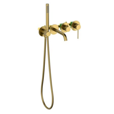 Смеситель встроенный для ванны с душем Timo Saona золото шлифованное (2314/20YSM), артикул 2314/20YSM