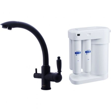 Смеситель для кухни Swedbe Selene Plus 8045M с фильтром Черный, артикул 8045M