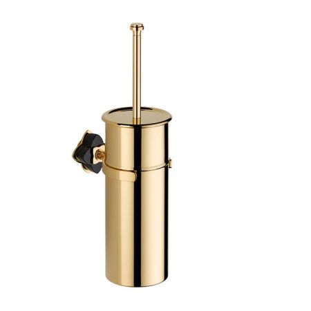 THG PETALE DE CRISTAL NOIR Ёршик для унитаза, подвесной, цвет полированное золото, артикул U6D-F01-4720C