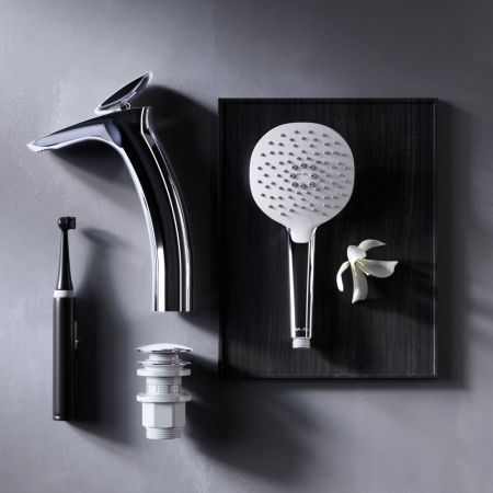 F70A92200 Spirit V2.0 смеситель д/умывальника высокий с д/к, хром, шт