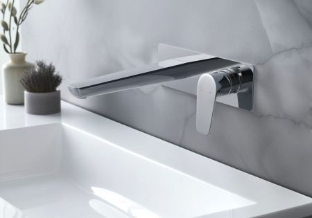 Смеситель для раковины настенный (внешняя и скрытая часть) AQUATEK AQ1113CR БЕТТА Смеситель для раковины настенный (внешняя и скрытая часть) AQUATEK AQ1113CR БЕТТА