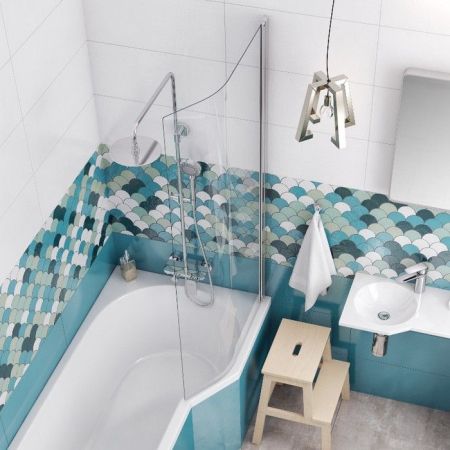 Шторка для ванны EXCELLENT Be Spot 75 см (хром) правая, артикул KAEX.2309.750.PR