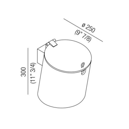 Agape Midi Basket Корзина ø25x30 см, цвет: натуральный дуб, артикул ACOM0601RT