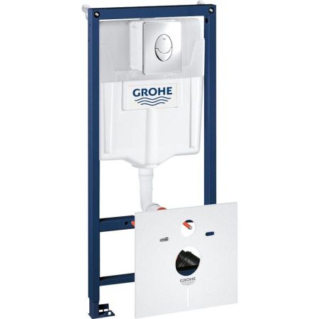Система инсталляции для унитаза GROHE Rapid SL с панелью смыва Skate Air (3 режима), комплект 4-в-1 (1,13 м) (38750001), артикул 38750001