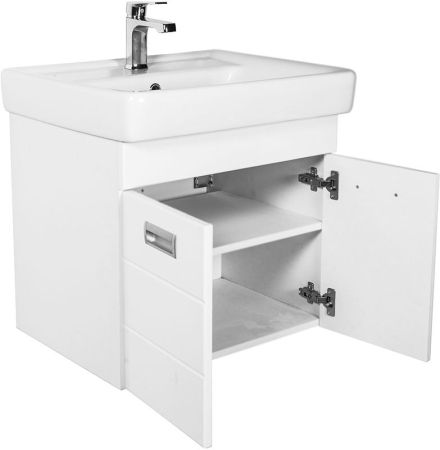 Тумба с раковиной Orange Таис 60 подвесная Белая, артикул TP2-TUW+RA