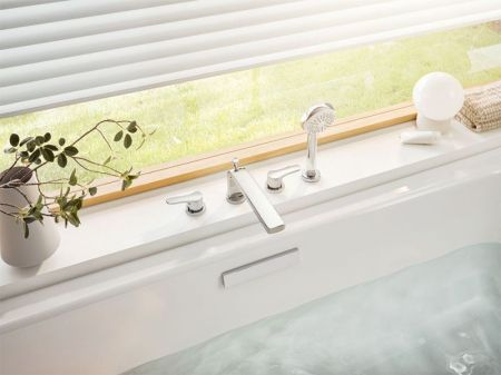 Смеситель на борт ванны Kludi Pure&Solid 344230575 Хром, артикул 344230575