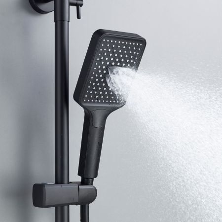 Душевая система Shevanik S4536H, черный, артикул S4536H