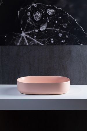 Раковина накладная Allen Brau Fantasy 55 4.11022.SM розовый, артикул 4.11022.SM