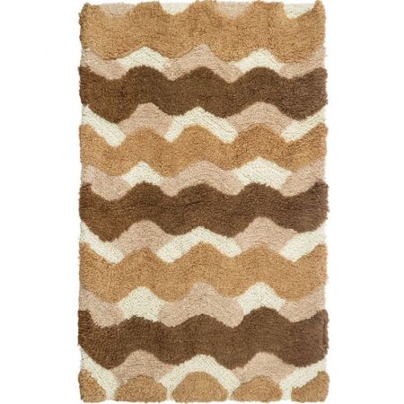 Коврик для ванной комнаты Fora 80х50 2823-1 80BG Волны Бежевый