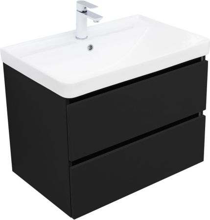 Тумба под раковину Aquanet Вега 2.0 70 черный, артикул 00337954