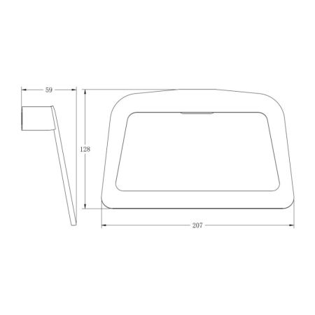 Кольцо для полотенец BELZ B90704, оружейная сталь