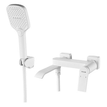 Смеситель для ванны Shevanik S4102C, белый