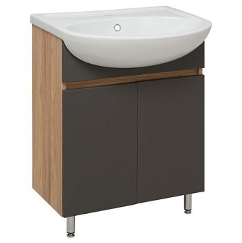 Тумба Runo Лада 60 графит под умывальник 00000000154 (Уют 60) (00-00001165)