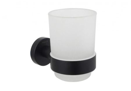 Стакан с держателем AQUATEK, матовый черный AQ4004MB ВЕГА, артикул AQ4004MB