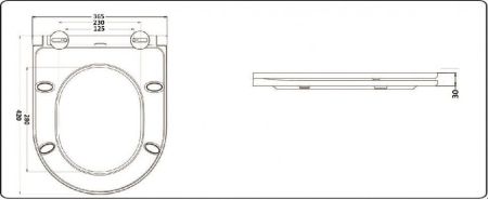 Унитаз напольный CeramaLux 1219A, артикул 