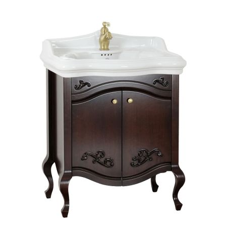 IMPERO База L68xH74xP51 см. для раковины 70 см, 2 двери, цвет: NOCE, артикул 25975