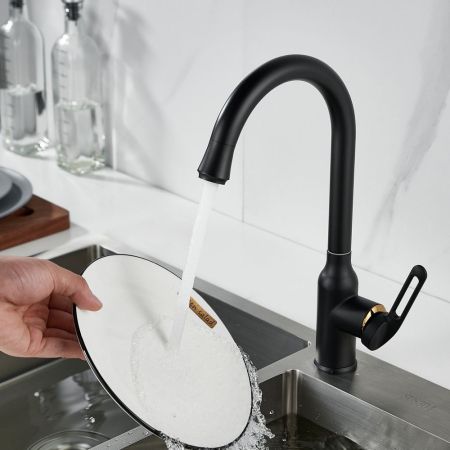 Смеситель для кухни Raffine F103H, черный, артикул F103H