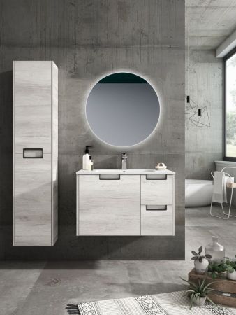 Xpertials SASER, круглое зеркало 80 см, LED свет, вкл/выкл с диммером, артикул 84354135-37003