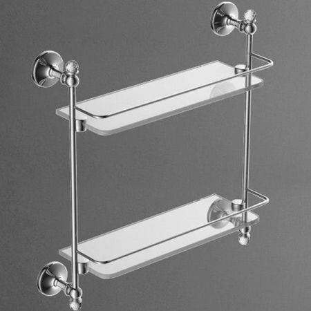 Стеклянная полка Art&Max Antic Crystal AM-E-2682BSJ-Cr Хром, артикул AM-E-2682BSJ-Cr