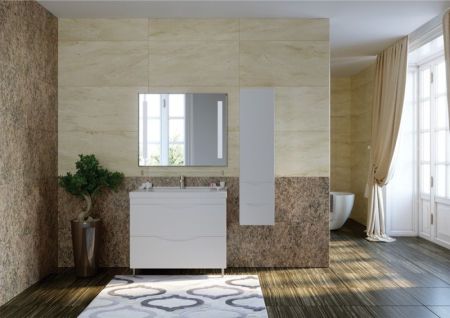 Тумба под раковину Bellezza Санриса 60 4630109660018 Белая, артикул 4630109660018