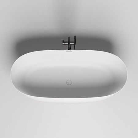 Ванна, Salini, Sofia, ширина, мм-1630, глубина, мм-750, высота, мм-580, водоизмещение (л)-275, тип установки-отдельностоящий, форма-овальная, сифон, интегрированный слив-перелив-в комплекте, диаметр слива, мм-52, донный клапан "Up&Down"-белый, материал-ис