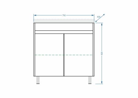 Тумба напольная "Фаворита 80", Сомо 80, артикул SP-00000164