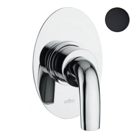 Смеситель для душа встраиваемый Webert Aria AI880101560, черный, артикул AI880101560