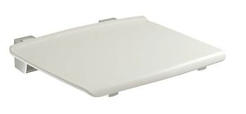 Gedy TipUp, откидное сиденье, цвет хром - белый пластик