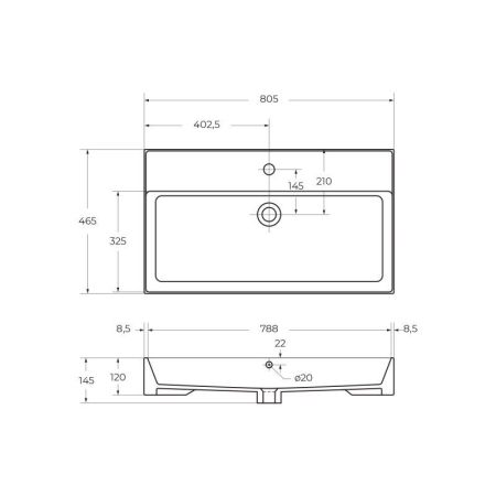 Мебель для ванной CEZARES MOLVENO 46, артикул MOLVENO 46-80-2C-SO-LG