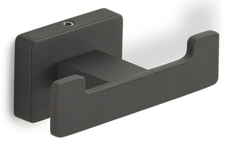 Gedy Atena, крючок двойной, цвет черный матовый, артикул 4426(14)