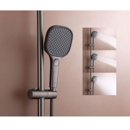 Душевая система с термостатом Raglo R22.26.09, графит, артикул R22.26.09