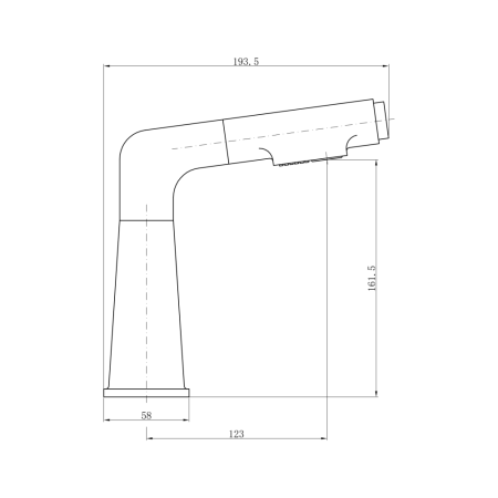 Смеситель для раковины FASHUN A4018-7, чёрный