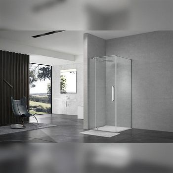 Душевой уголок Terminus Альба квадрат 90х90х220, хром