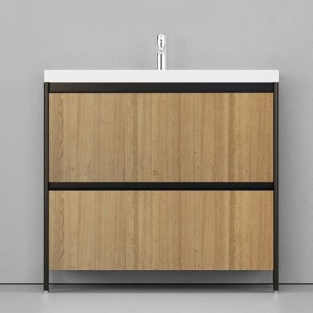 Тумба под раковину Velvex Klaufs 90.2Y tnKLA.90.2Y-617.217 Шатанэ Черная, артикул tnKLA.90.2Y-617.217