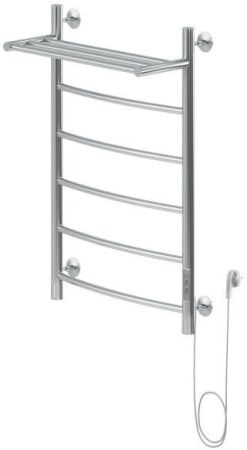 Полотенцесушитель электрический Aquanet Romeo 80х50 Тэн справа, с полкой, артикул 00281991