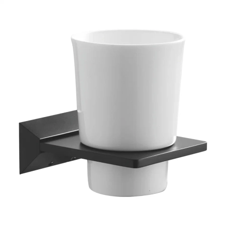 Стакан для ванной комнаты Rose RG1612H, черный, артикул RG1612H