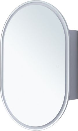 Зеркальный шкаф Aquanet Монте 60 белый, с LED подсветкой, артикул 00344788