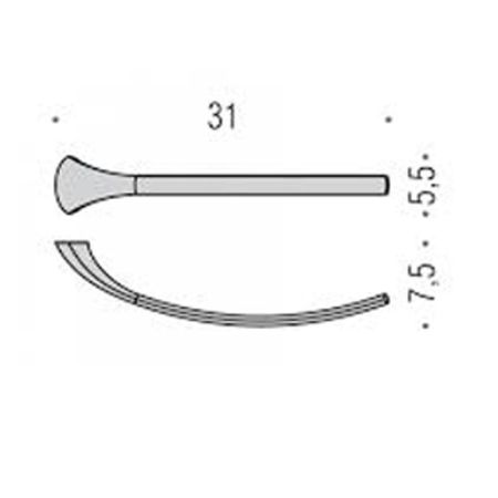 Colombo Link полотенцедержатель, цвет: хром, артикул B2412D.CR