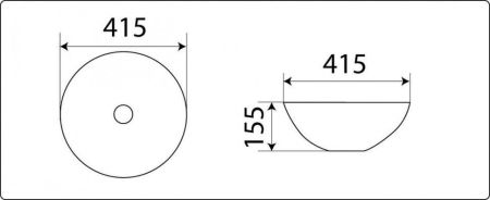 Умывальник CeramaLux 104MW, артикул 