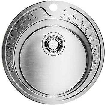 Мойка, OMOIKIRI, Tovada, ширина, мм-490, глубина, мм-490, высота, мм-180, тип установки-встраиваемый, отверстия для смесителя-1, с переливом, сифон и донный клапан в комплекте, материал-Artgranit, крепления в комплекте, цвет-нержавеющая сталь