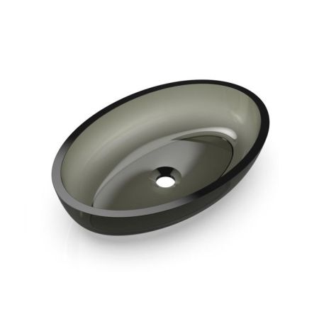 Knief Oval Shape Раковина накладная из полимерного материала 550x370x130 мм, цвет Turmalin # 020, артикул 70201020