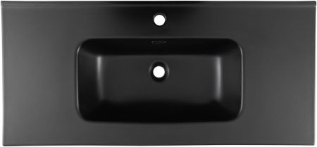 Раковина Aquanet Flat 100 черная матовая