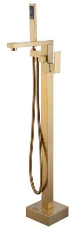 Смеситель ABBER Daheim AF8215G напольный, золото матовое Смеситель ABBER Daheim AF8215G напольный, золото матовое