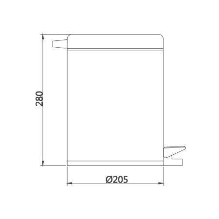 Ведро для мусора D-Lin D201202, 5 литров, артикул D201202