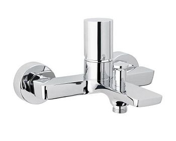 AQG Tube, однорычажный смеситель для ванны (излив 16,3 см), без набора для душа, цвет хром