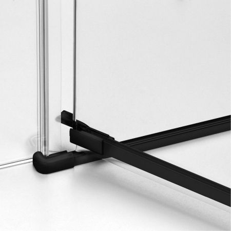 Душевое ограждение NEW TRENDY AVEXA BLACK 100x70x200 EXK-1585 (черный), артикул EXK-1585