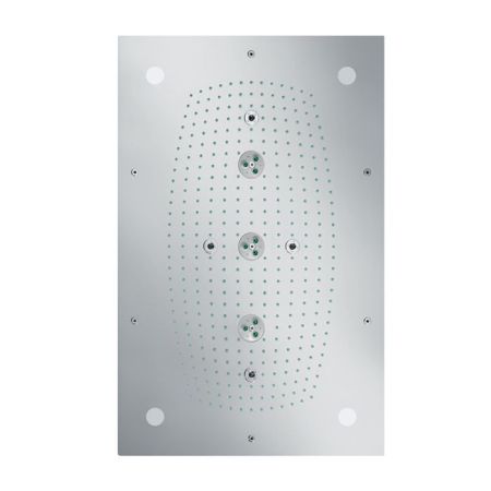 HG Raindance Rainmaker потолочная душевая система 680х460 с подсветкой, хром, артикул 28418000