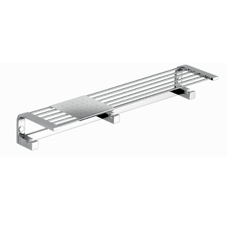 Colombo Time Полочка металлическая с 3 крючками, цвет: хром, артикул W4275.CR