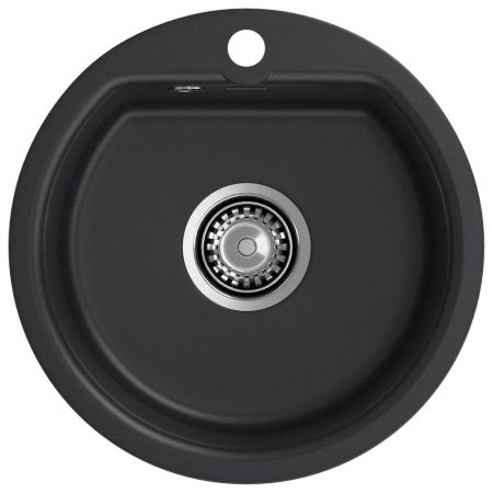 Кухонная мойка GranFest SMART 435, черный, артикул 435 черный